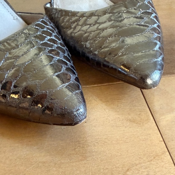 Louise et Cie Metallic Snakeskin Heels - Picture 4 of 5